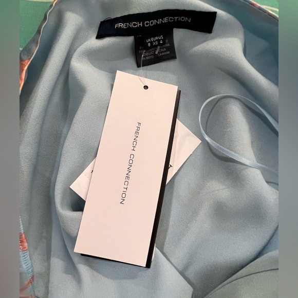 NWT $128 French Connection Diana Drape Top - Picture 5 of 8